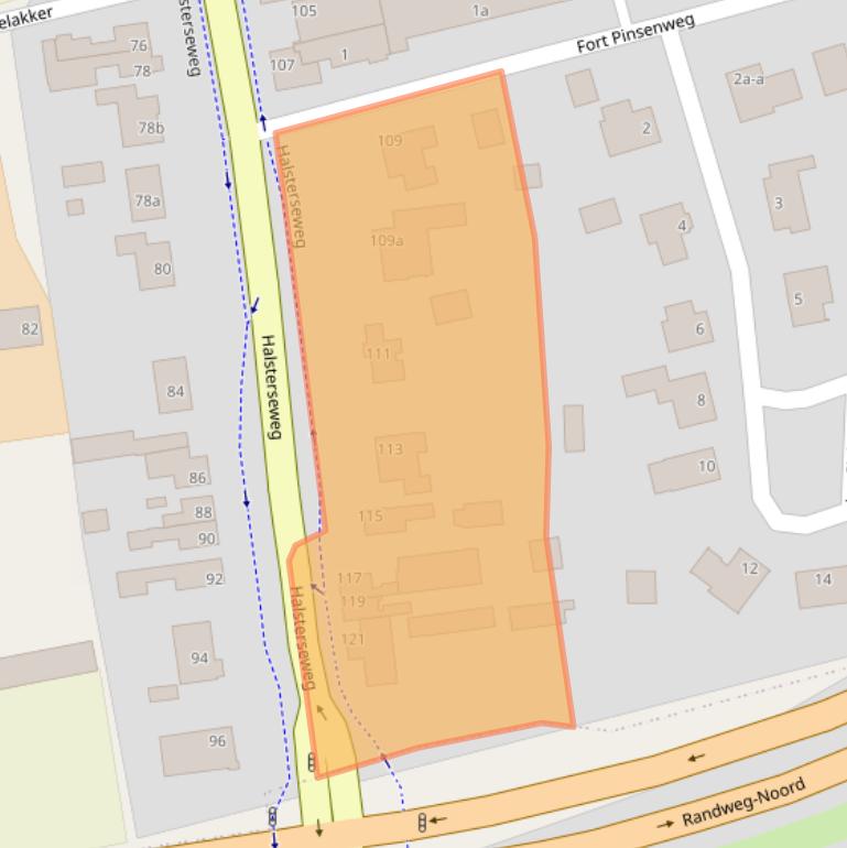 Kaart van postcodegebied 4661RM.