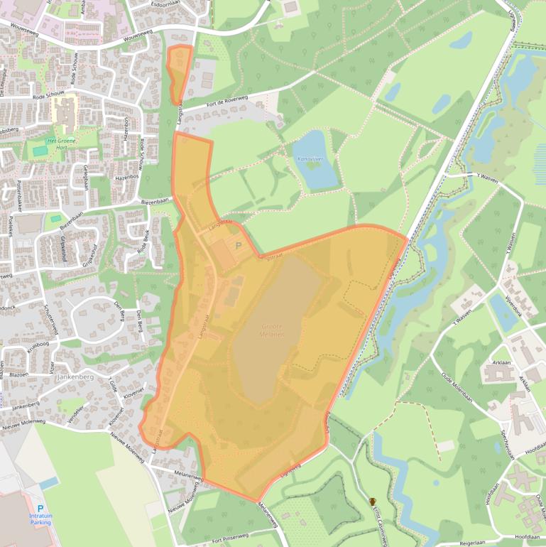 Kaart van postcodegebied 4661SE.