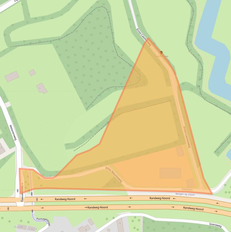 Kaart van postcodegebied 4661SL.