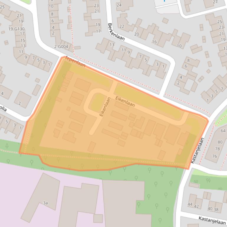 Kaart van postcodegebied 4661TA.