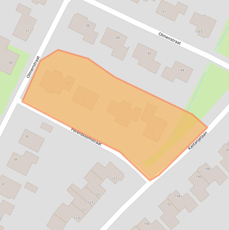 Kaart van postcodegebied 4661TH.