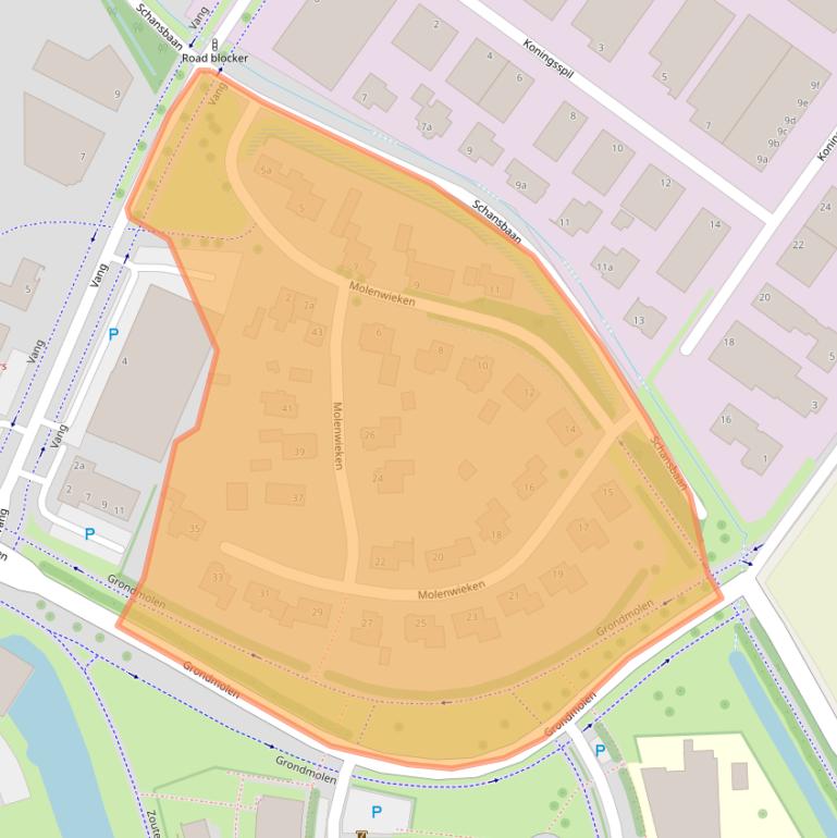 Kaart van postcodegebied 4661TV.