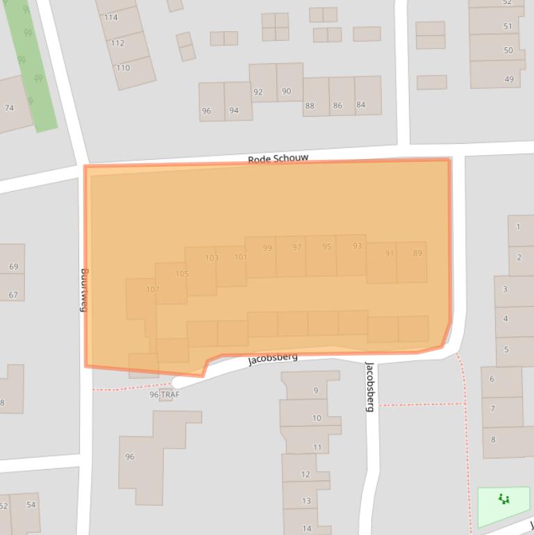 Kaart van postcodegebied 4661VG.