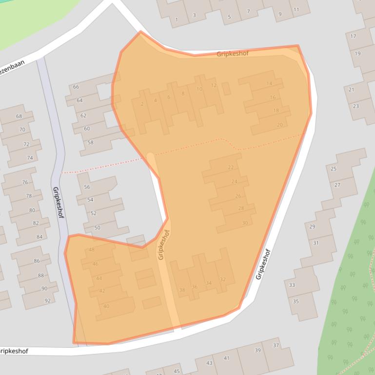 Kaart van postcodegebied 4661VV.