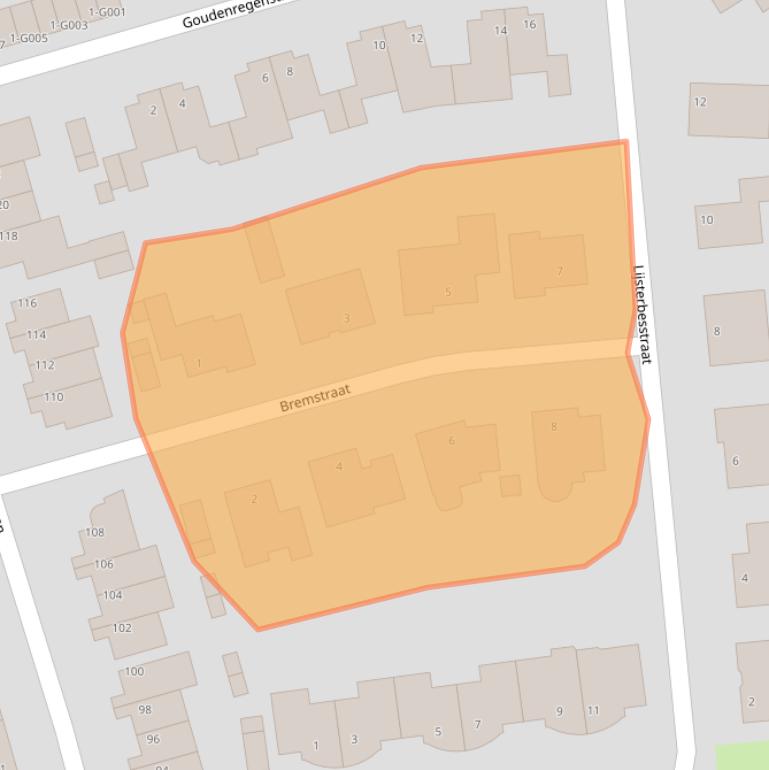 Kaart van postcodegebied 4661WH.