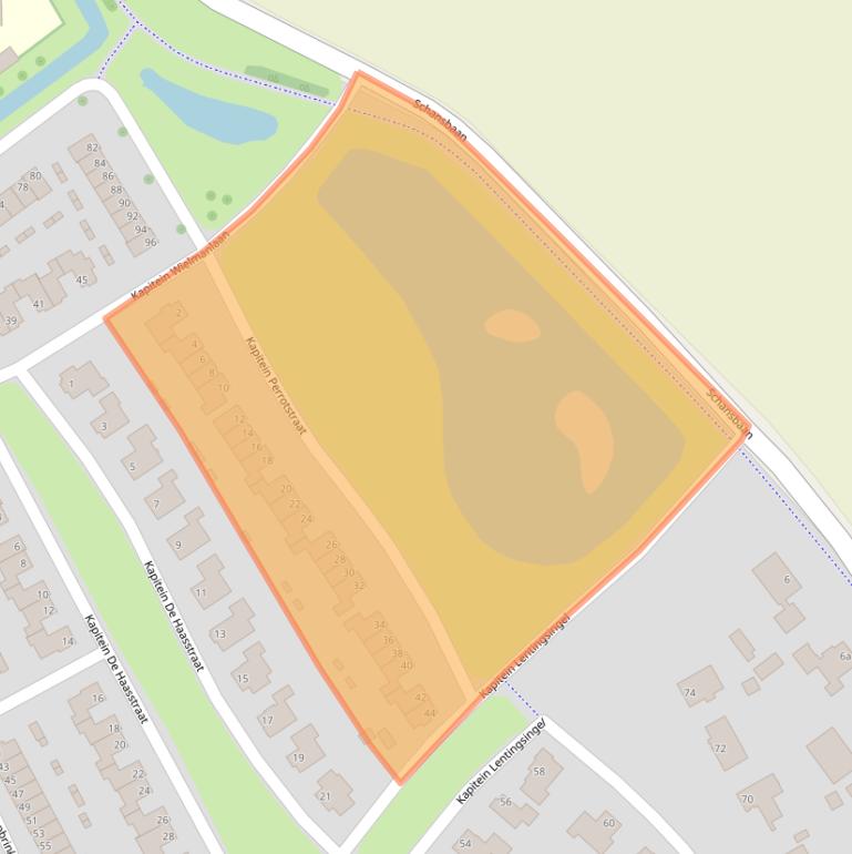 Kaart van postcodegebied 4661ZE.