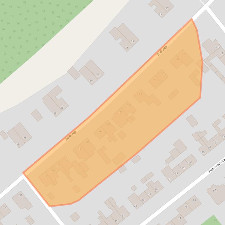 Kaart van postcodegebied 4664BE.