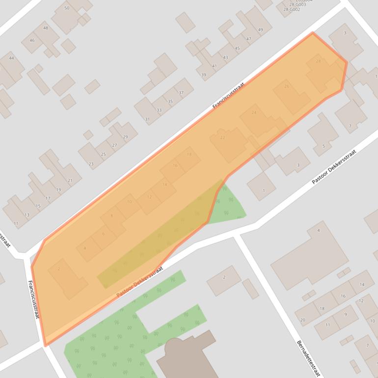 Kaart van postcodegebied 4664BH.