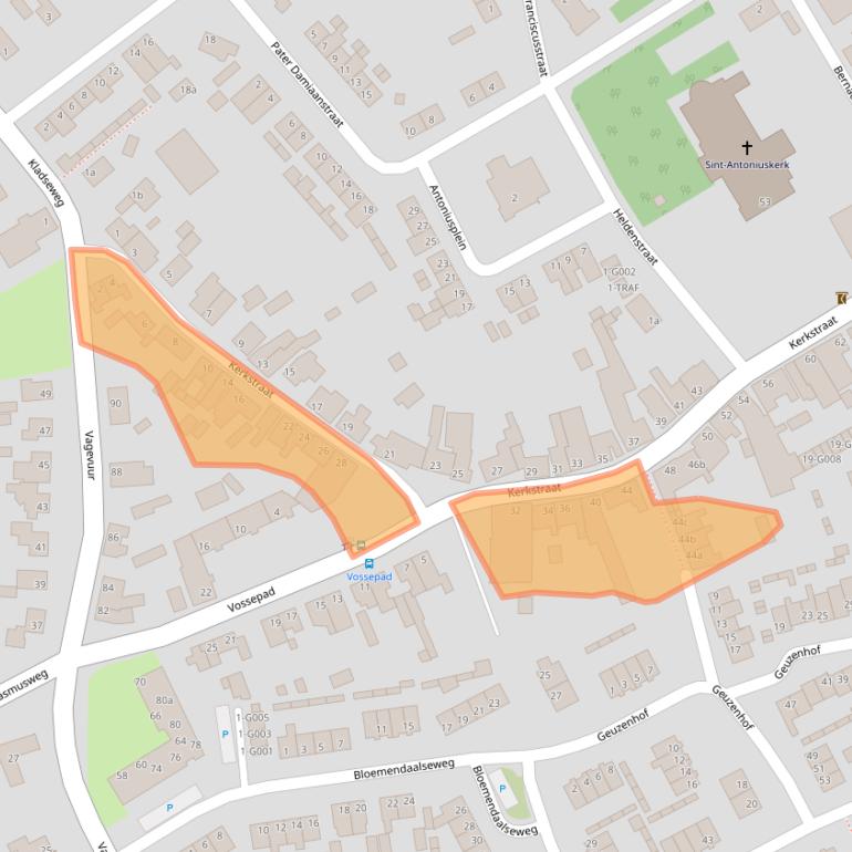 Kaart van postcodegebied 4664BR.