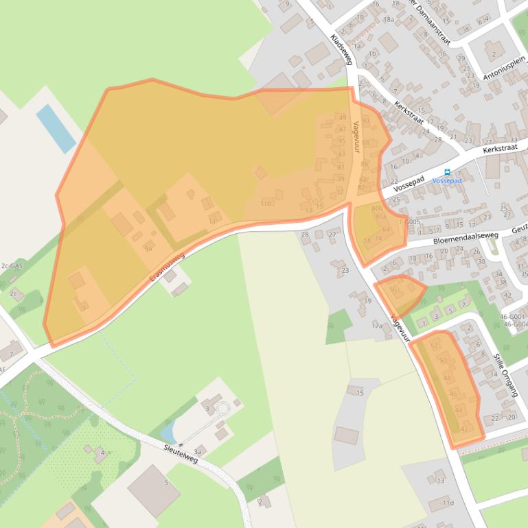 Kaart van postcodegebied 4664BW.