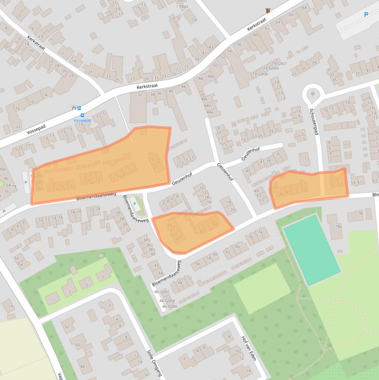 Kaart van postcodegebied 4664CA.