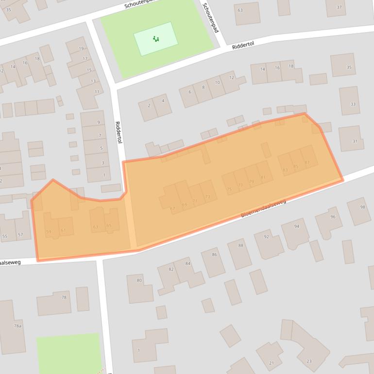 Kaart van postcodegebied 4664CB.