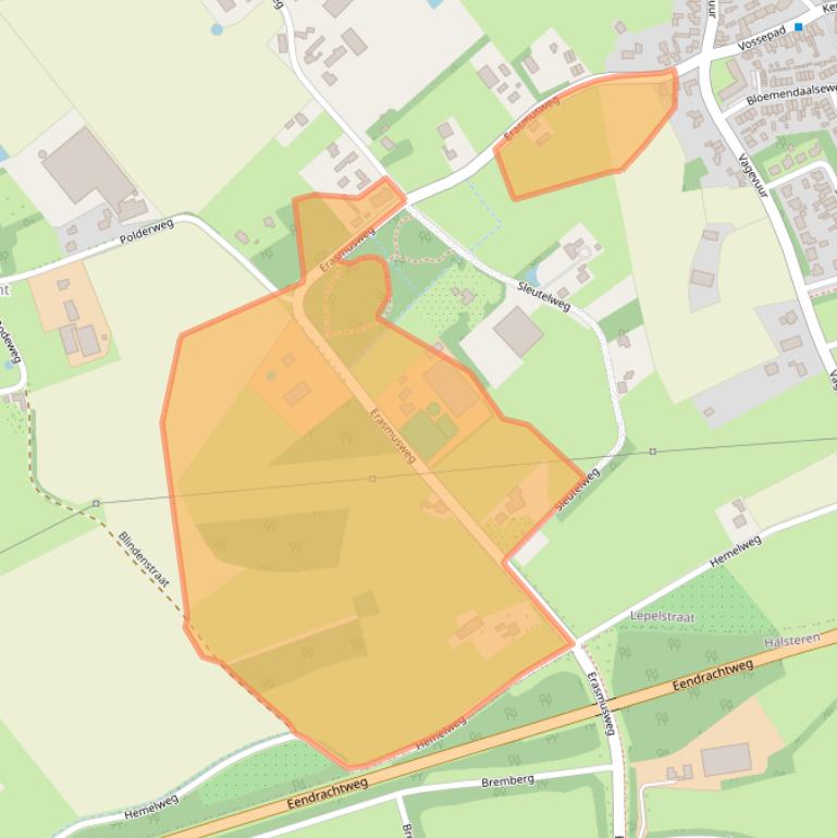 Kaart van postcodegebied 4664PA.