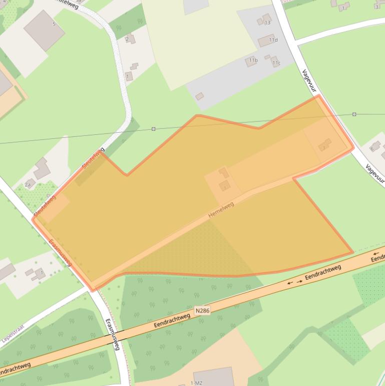 Kaart van postcodegebied 4664PE.