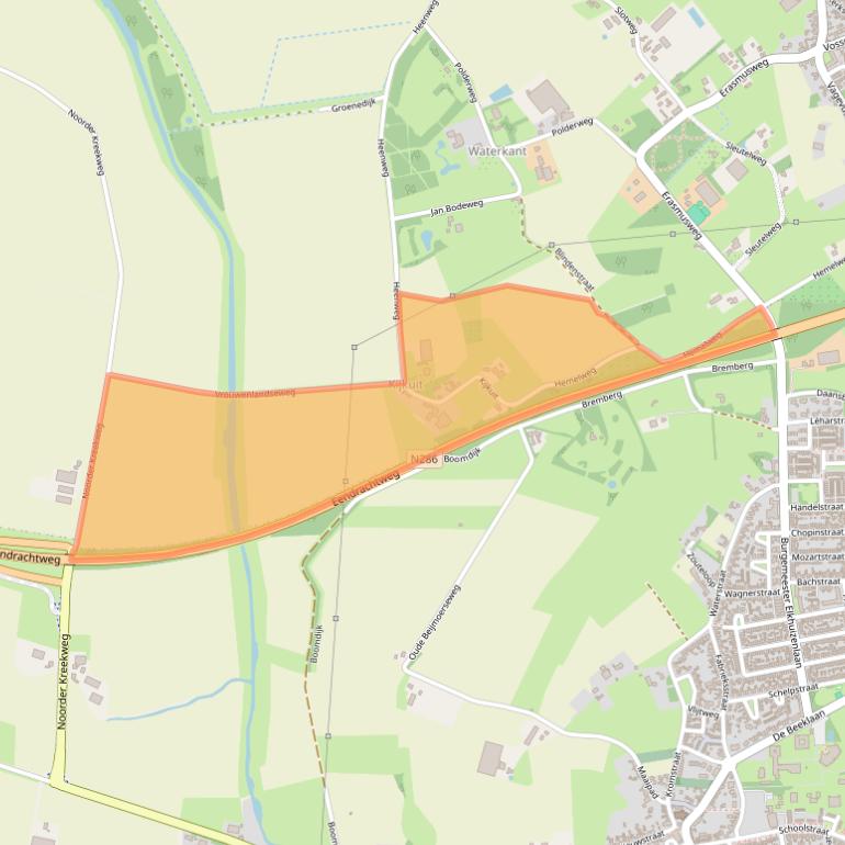 Kaart van postcodegebied 4664PK.