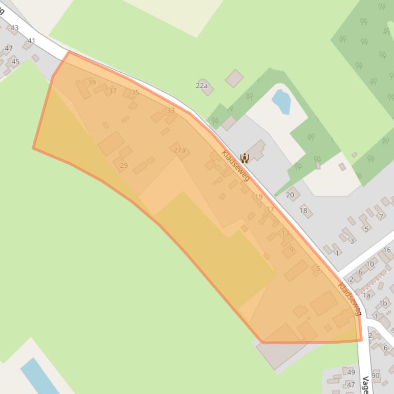 Kaart van postcodegebied 4664RB.