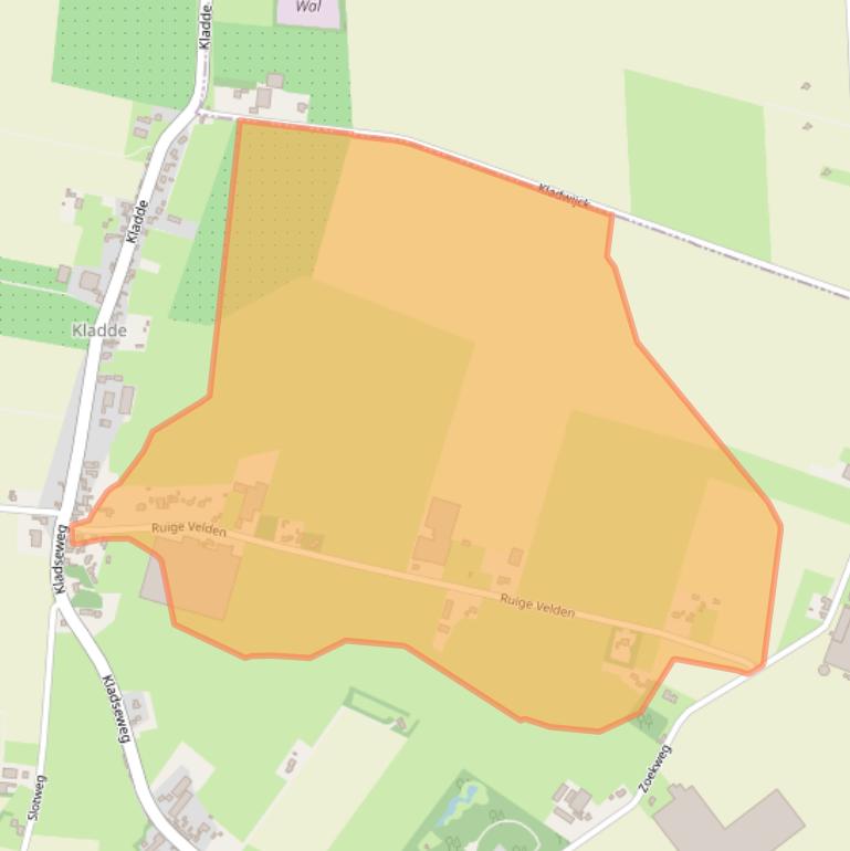 Kaart van postcodegebied 4664RG.