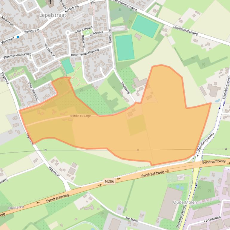 Kaart van postcodegebied 4664RM.