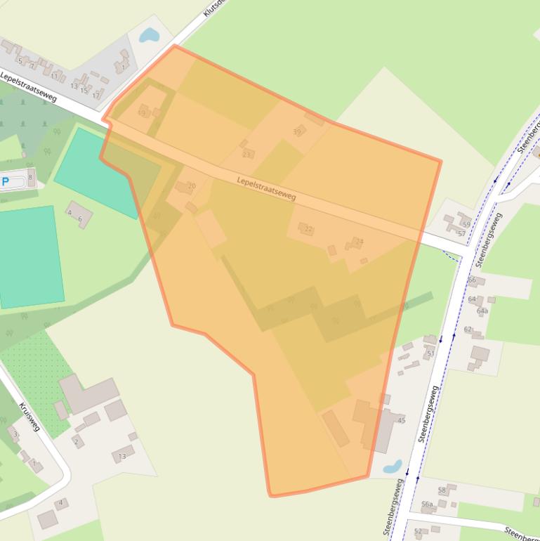 Kaart van postcodegebied 4664RZ.