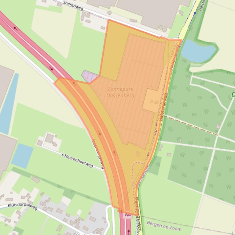 Kaart van postcodegebied 4664TD.