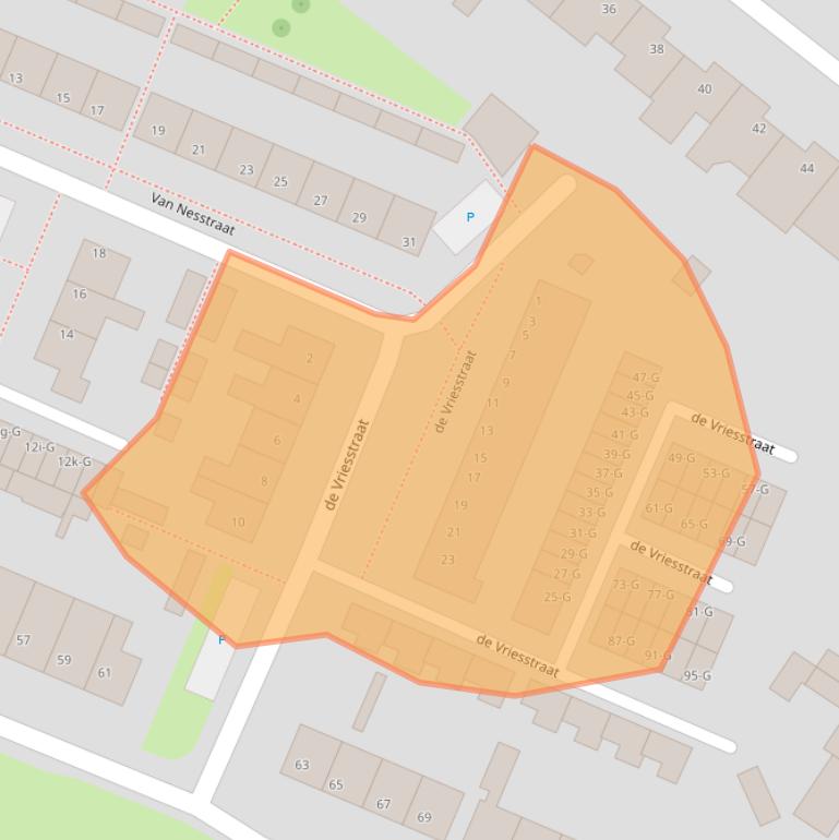 Kaart van postcodegebied 4671AG.