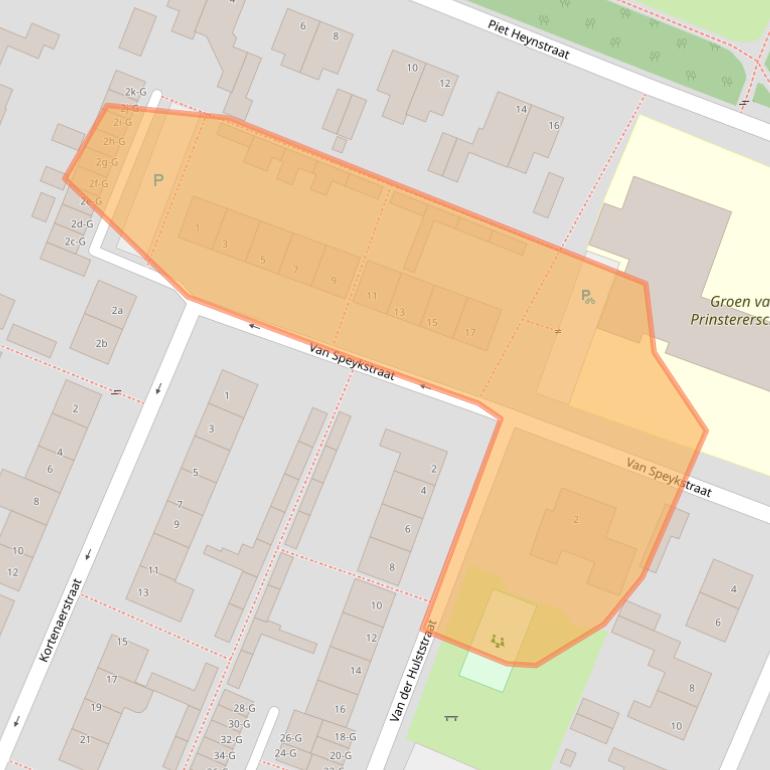 Kaart van postcodegebied 4671AZ.
