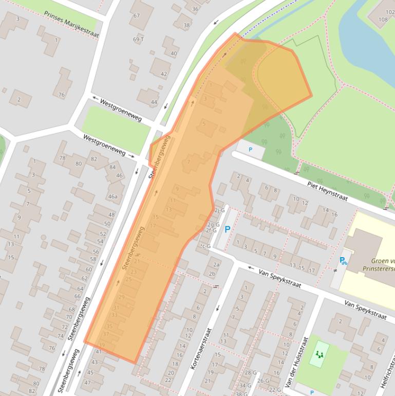 Kaart van postcodegebied 4671BC.