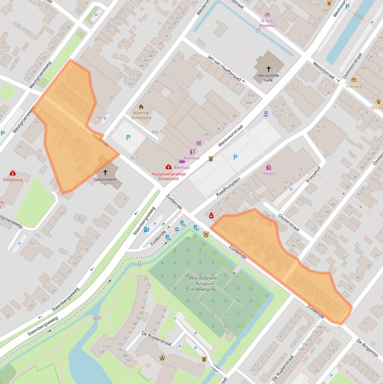 Kaart van postcodegebied 4671BK.