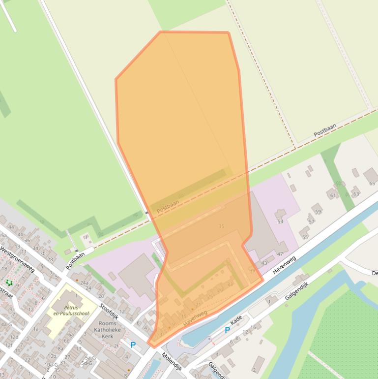 Kaart van postcodegebied 4671BS.