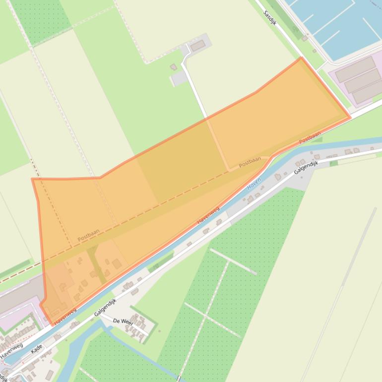 Kaart van postcodegebied 4671BT.