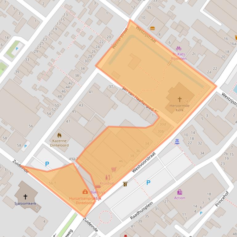 Kaart van postcodegebied 4671CE.