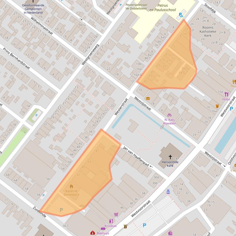 Kaart van postcodegebied 4671CH.