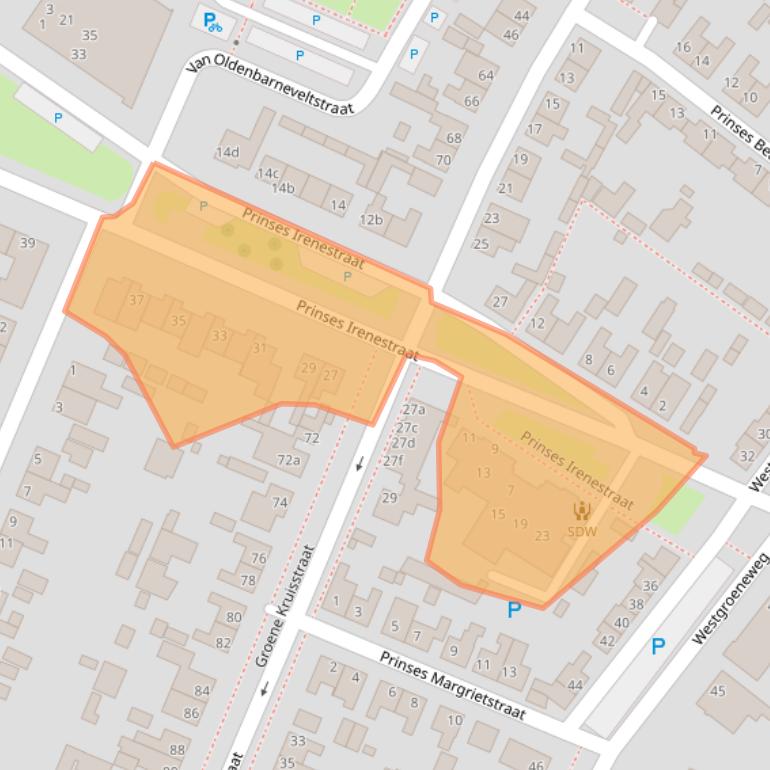 Kaart van postcodegebied 4671CT.