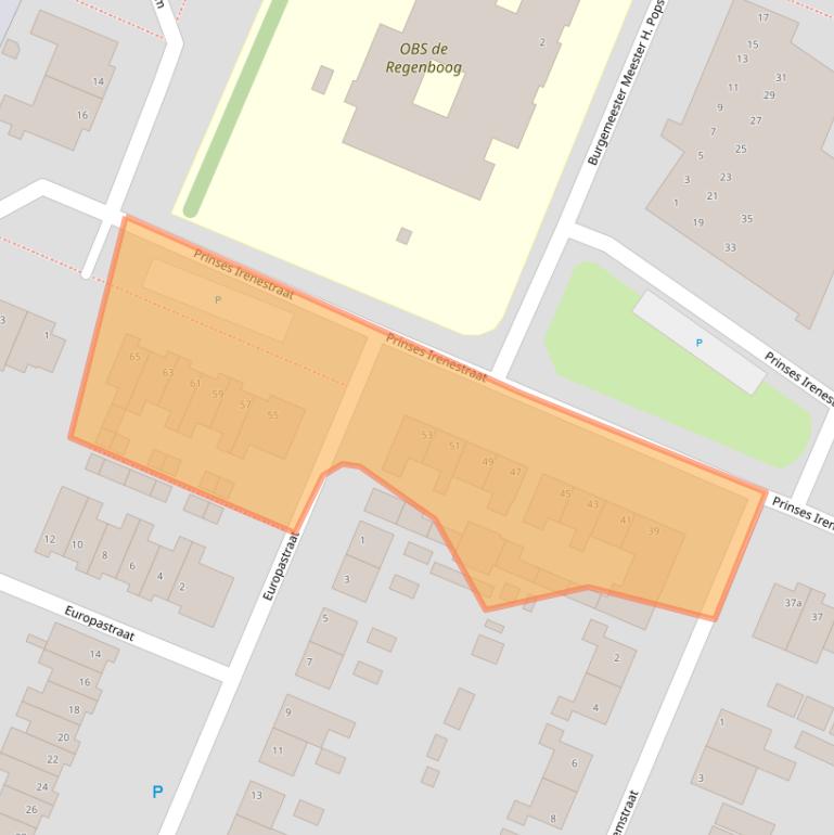 Kaart van postcodegebied 4671CV.