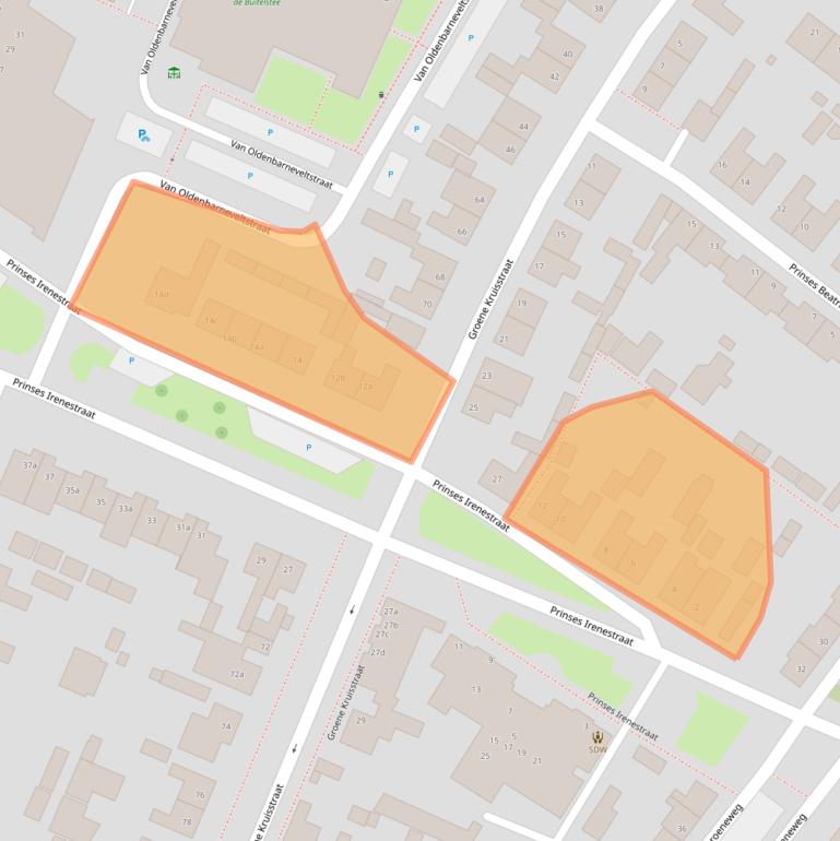 Kaart van postcodegebied 4671CW.