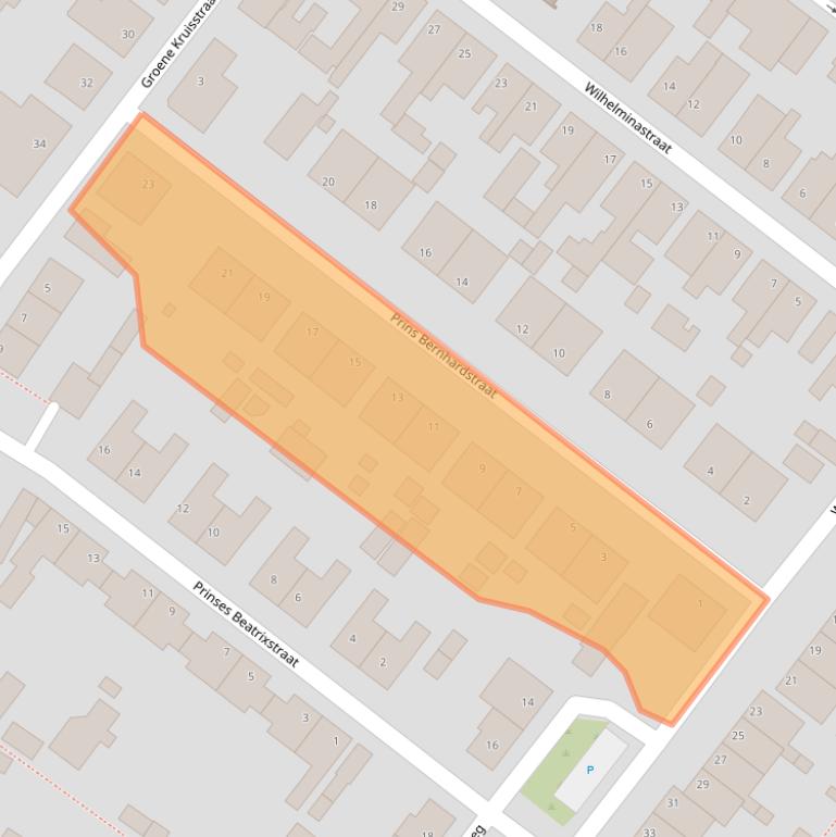 Kaart van postcodegebied 4671EA.