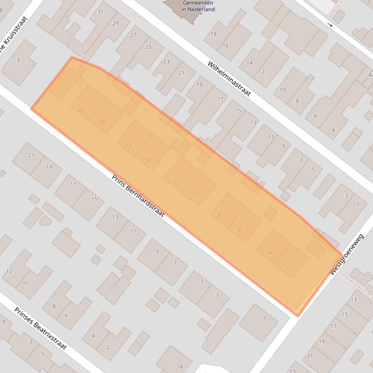 Kaart van postcodegebied 4671EB.