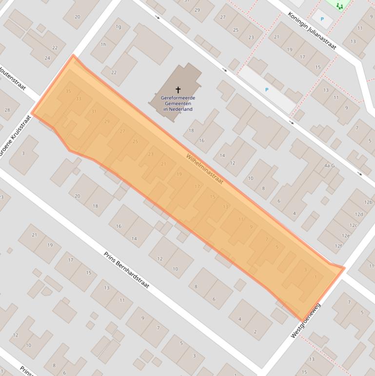 Kaart van postcodegebied 4671EC.