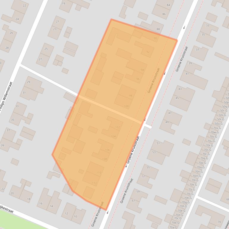 Kaart van postcodegebied 4671EM.