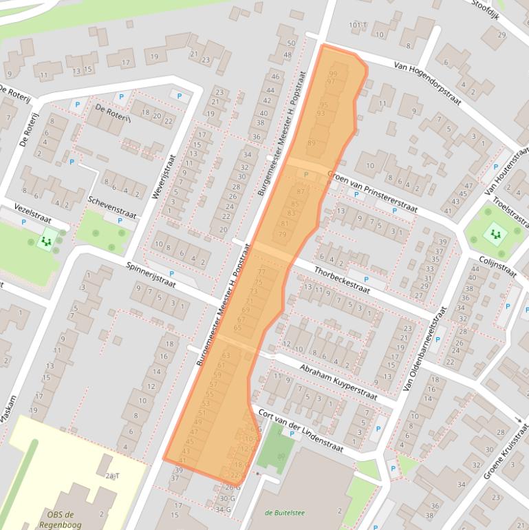 Kaart van postcodegebied 4671ER.