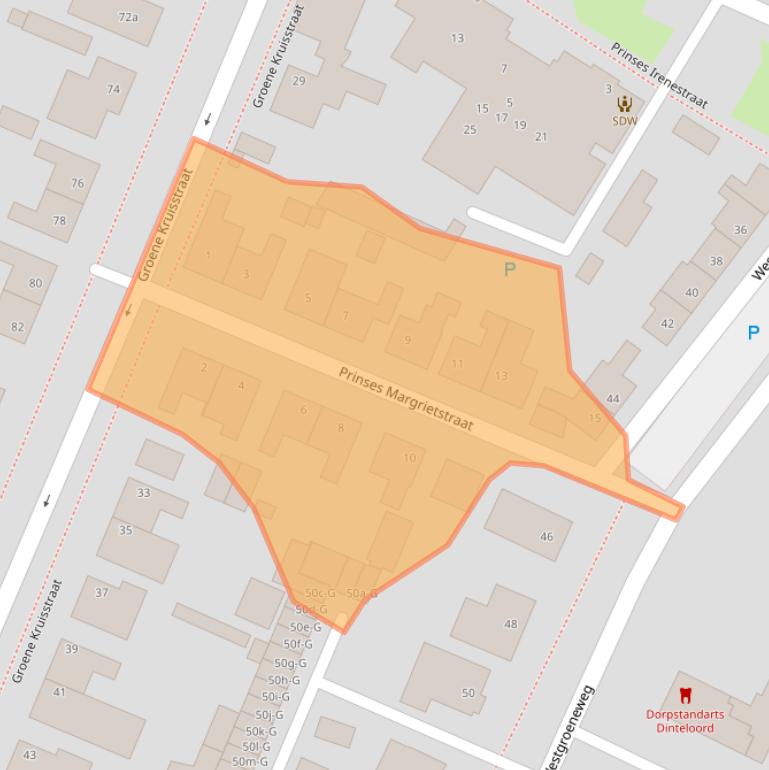 Kaart van postcodegebied 4671GA.