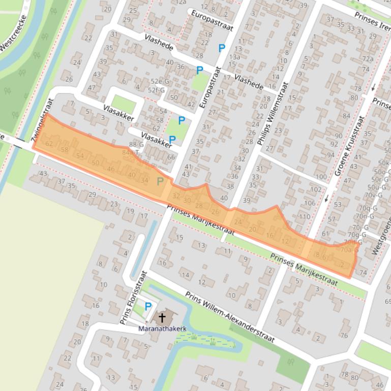 Kaart van postcodegebied 4671GC.