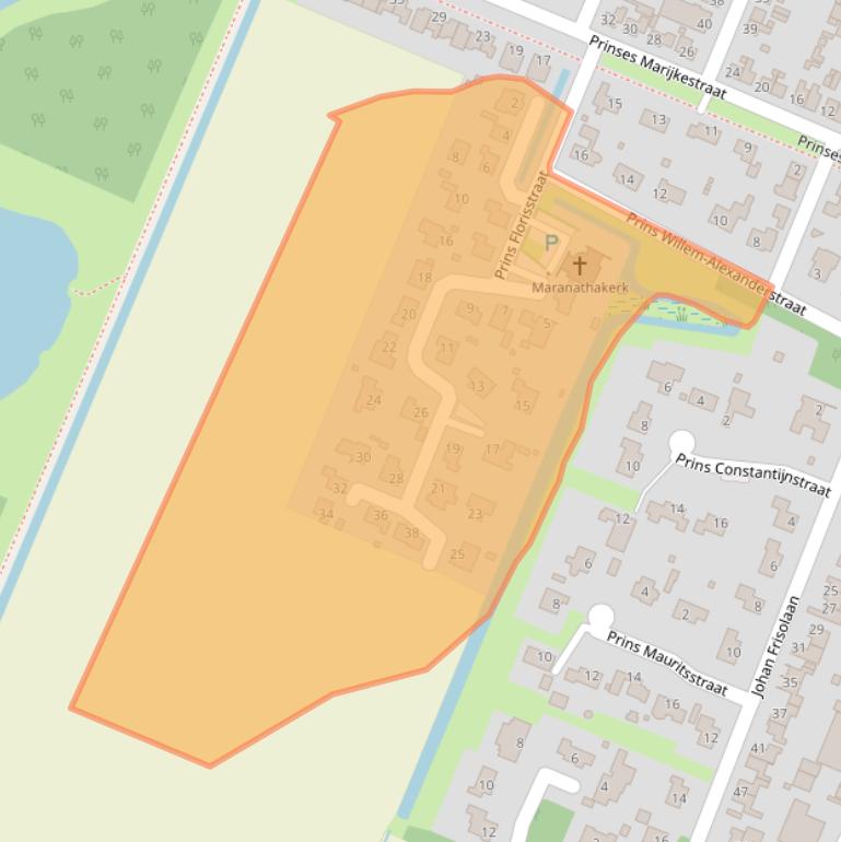 Kaart van postcodegebied 4671GP.