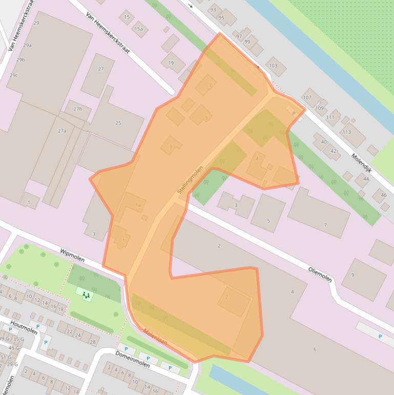 Kaart van postcodegebied 4671HC.