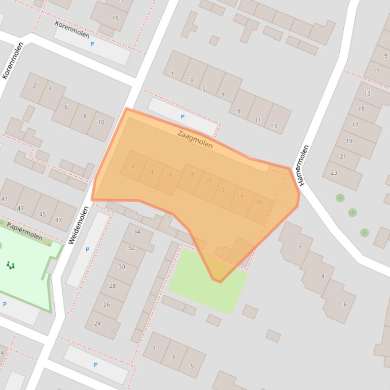 Kaart van postcodegebied 4671HK.