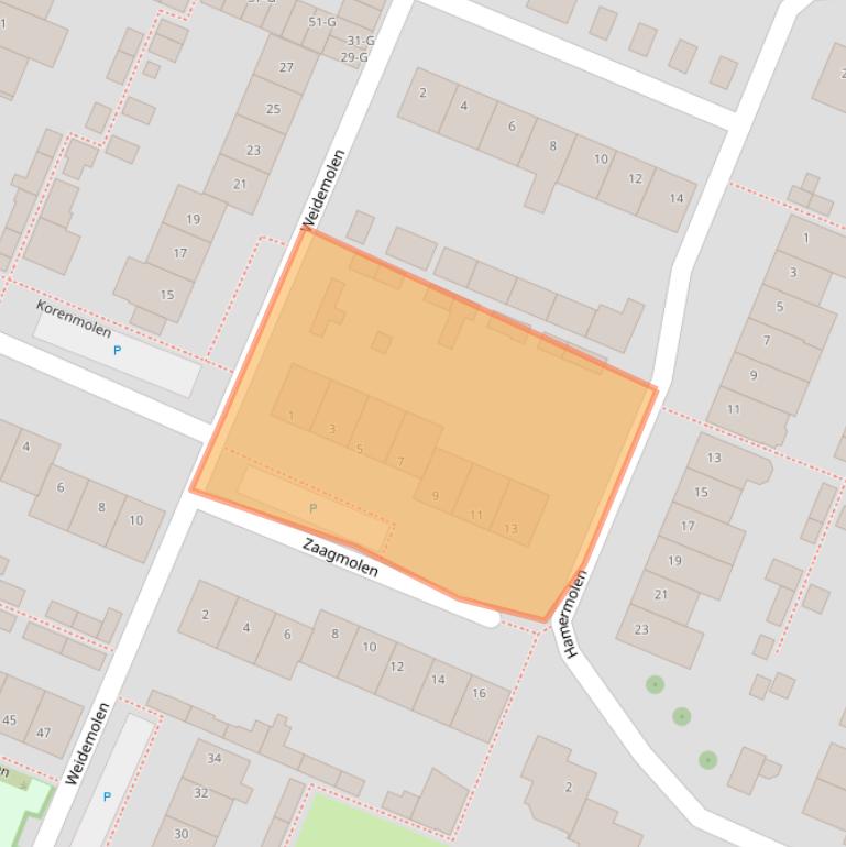 Kaart van postcodegebied 4671HL.