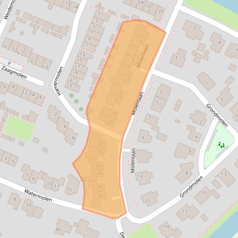 Kaart van postcodegebied 4671JB.