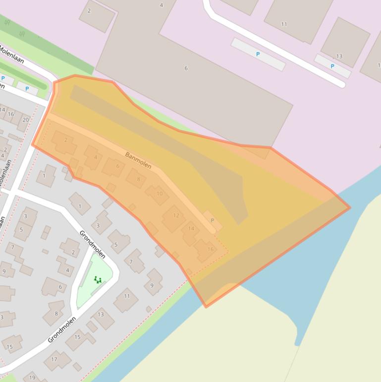 Kaart van postcodegebied 4671JJ.