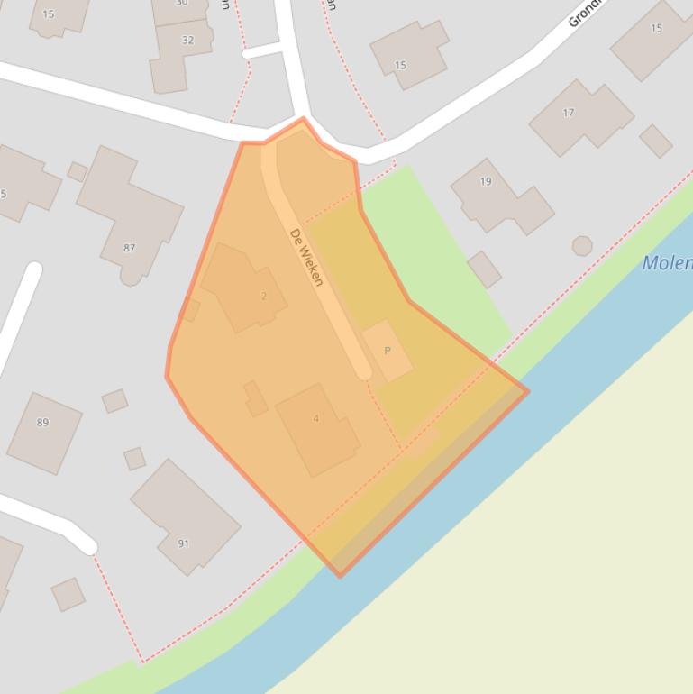 Kaart van postcodegebied 4671JM.