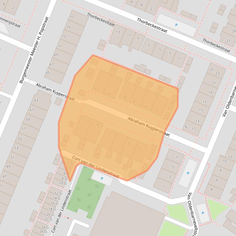 Kaart van postcodegebied 4671KA.